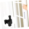 ORFOFE Barn Door Hangers Rollers Sliding Door Stopper Black Door
