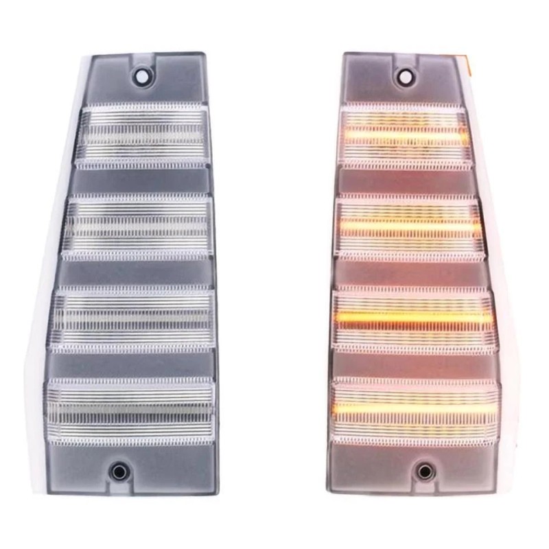 LUC Clear LED Front Side Marker Corner Signal Light For