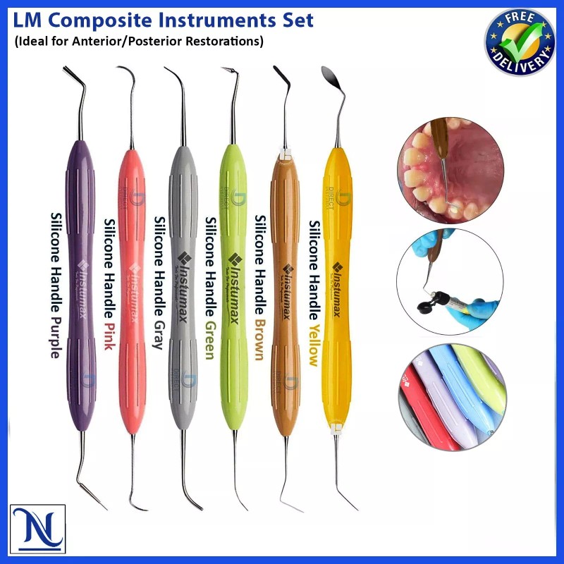 INSTUMAX® LM Composite Filling & Restorative Instrument Silicone Handle Set