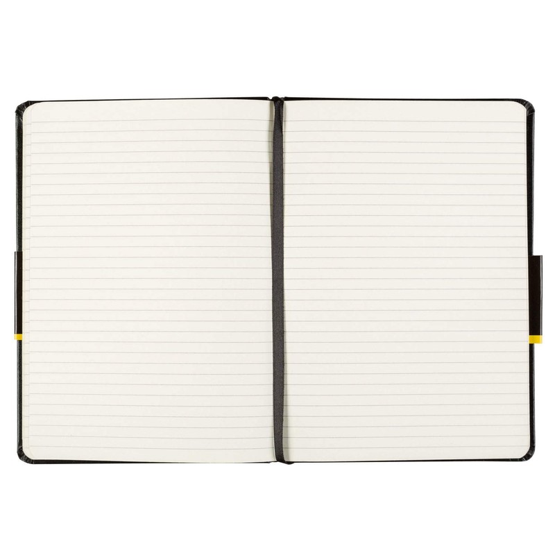 Idena 209284 DIN A5 notebook, FSC mix, ruled, cream-coloured paper,