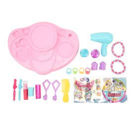 Makeup Hair Dressing Set Toy Interesting Pretend Play Makeup Beauty Kit DIY Ornament Combination Toy for Girl Gifts Pink
