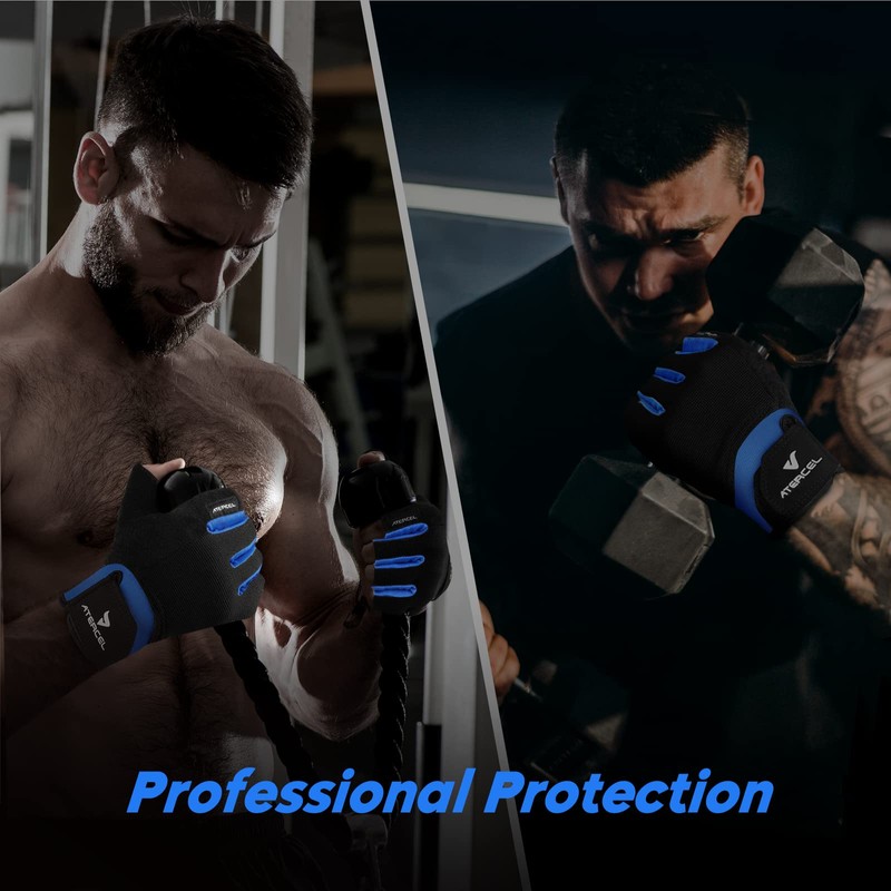 Atercel Fitness Gloves (Blue, XS)