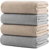 Polyte Toalla de Baño Microfibra Waffle Secado Rápido 430 gsm