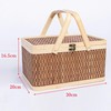 COZENTA Basket Basket with Lid Handle, Storage, Large Capacity, Basket