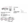 Forester 8" chain 3/8 LP .050 G 33 DL FOR