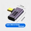 Strhowill 2 Pack USB C 90 Degree Adapter，Type C Right