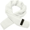CJ Apparel White Solid Color Design Nepalese Shawl Seconds Scarf