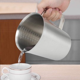 Messbecher aus Edelstahl, 1500 Ml, Zum Backen Und Kochen.