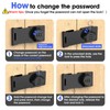 Mechanical Password Rotary Hasp Locks, Cabinet Locks with Combination, Door