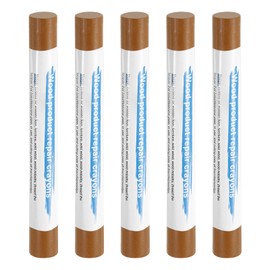 HARFINGTON 5pcs Wood Filler Sticks Wooden Wax Touch Up Furniture Repair Crayons for Scratch Hole Wood, Golden Walnut