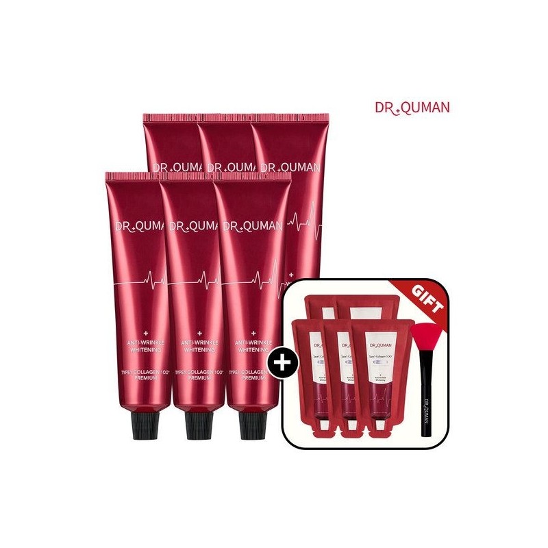 Dr. Qman 닥터큐먼 프리미엄 Type1 콜라겐 크림팩 (60g*6+10g*5+스파츌러1)