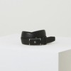 Hazzys (대구신세계)블랙 가죽 퀼팅 로고 버클 자동벨트 HJBE3E253BK (Daegu Shinsegae)