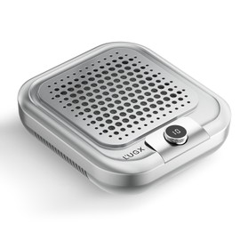 L'UGX Professional Nail Dust Collector for Acrylic Nails with 2 Reusable Filters,10-Gear Powerful Nail Vacuum Drill Duster Collector Extractor for Nail Salon & Home Use,Low Noise