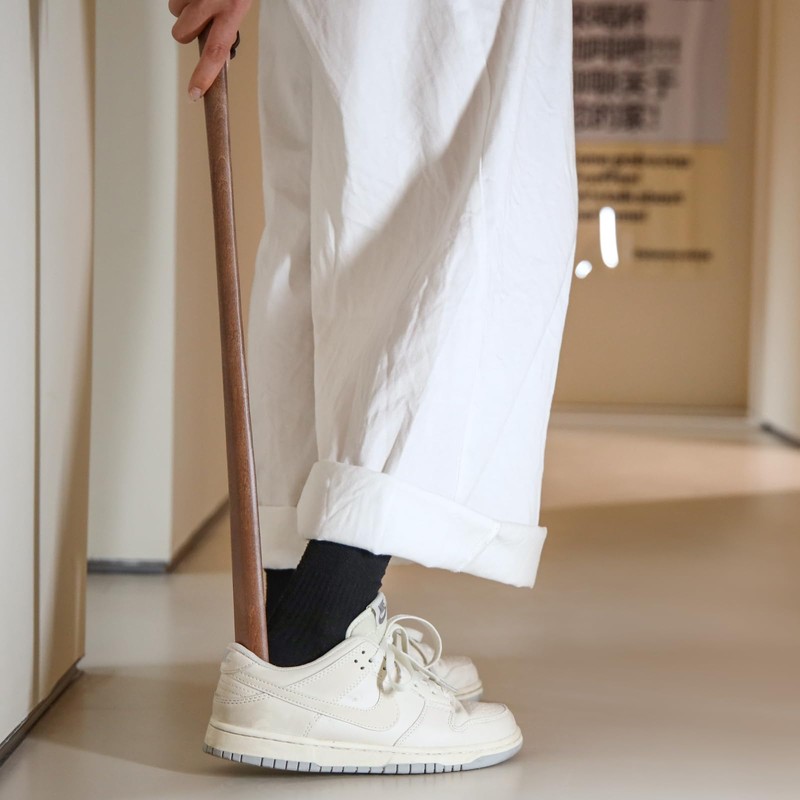 Wooden Shoe horn Long Handle for Seniors -23.6in Long handled