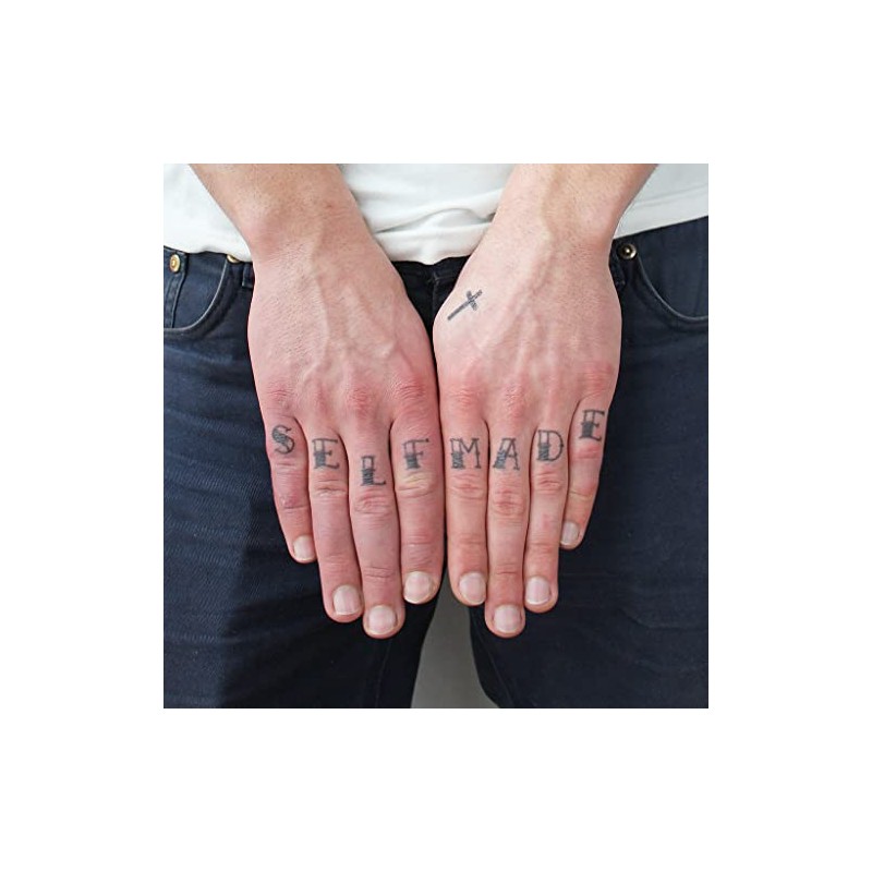 Knuckles Traditional Tattoo - Fingers Temporary Tattoo