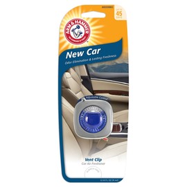 Arm & Hammer AH8200NEC Vent Clip Air Freshener, New Car, 1 Pack