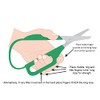 Easi-Grip PETA Long Loop Easi-Grip Self Opening Scissors - Ergonomic