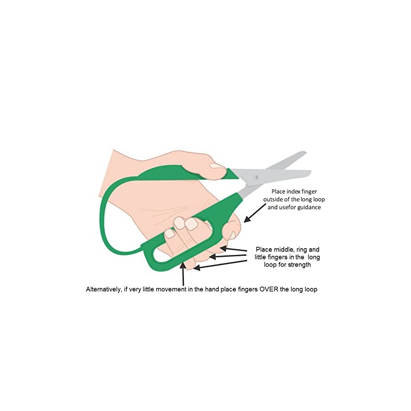 Easi-Grip PETA Long Loop Easi-Grip Self Opening Scissors - Ergonomic