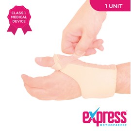 Express Orthopaedic® - Medically Approved Neoprene Thumb Spica, removeable malleable thumb stay, sprains, post surgery & thumb instability - Supplied to UK Hospitals (XL Left (Wrist Circ.18-19cm))