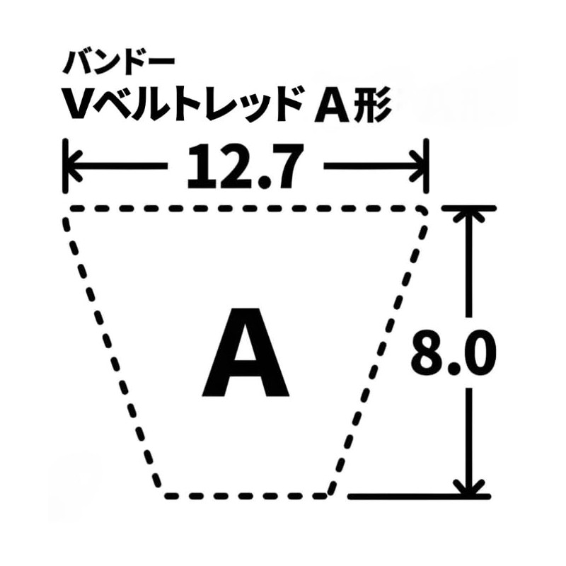Bandeau Chemical BANDO V-Belt (Red A42 [RA42])