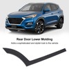 Rear Door Lower Molding Trim Black Side Lower Door Protective