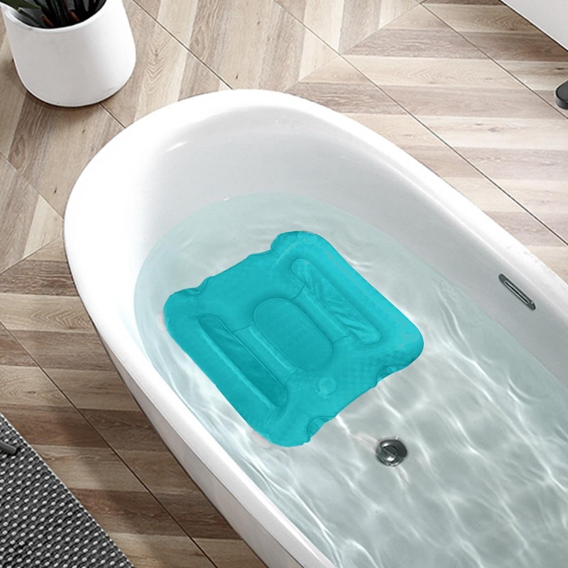 Bath Pillow,Inflatable Body Bath Pillow - Ergonomic Anti-Slip Bathing Massage