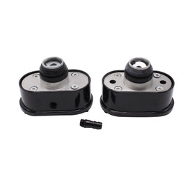 3 PCS/SET SHLPDFM Black Aluminum breather & PCV valve Kit Finned Black Painted Oval Air PCV Breather Combo Valve Cover Fits for Chevy Ford Mopar SBC BBC 350