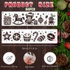 SRIZIAN 24pcs Christmas Painting Stencils for Crafts Reusable