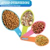 HINMAY Pet Food Scoops Plastic Measuring Cups Set for Dog