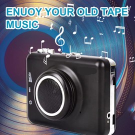 Cassette Player Walkman Cassette Player Portable  Speaker Multiple Power Supply Methods Digitizes Cassette Music to MP3 Function High Quality Sound Perfect Companion for Music Lovers