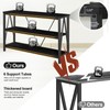 HOMISSUE Entryway Console Table, Rustic Console Tables with Wide Storage,