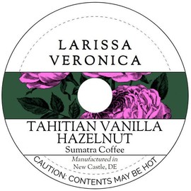 Tahitian Vanilla Hazelnut Sumatra Coffee (Single Serve K-Cup Pods) (Gourmet, Naturally Flavored, Whole Coffee Beans) (12 pods, ZIN: 575725) - 2 Pack