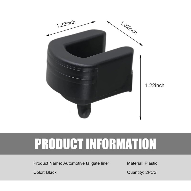 Bawkars 2 PCS Tailgate Bushing, Rear Tailgate Hinge Bushing, Compatible