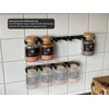 Printari Spice Rack Wall Shelf for 5 Ankerkraut Cork Jars