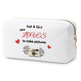 Photographer Gifts Photography Makeup Bag Camera Lovers Gifts Graduation Birthday Gifts for Photography Inspirational Gift for Photo Lovers Thank You Gift Cosmetic Bag Photo Club Gift Travel Pouch