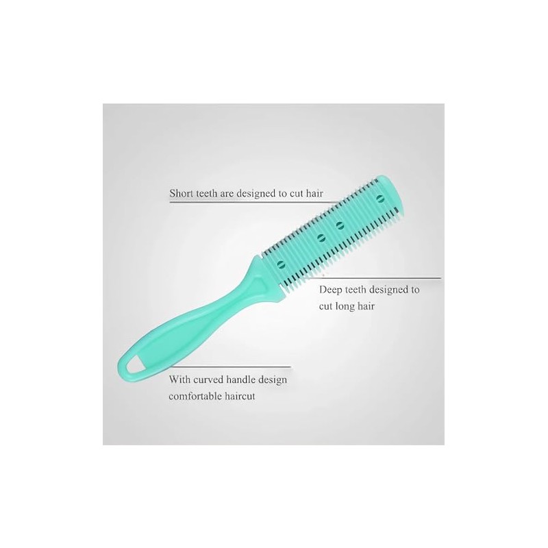 Hair Razor Comb with Two Sides - Hairdressing Combo for