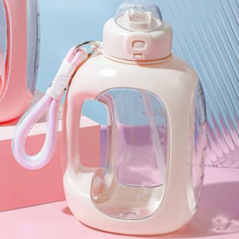 1500ml Sports Water Bottle Large Capacity ABS Coated Portable Handheld