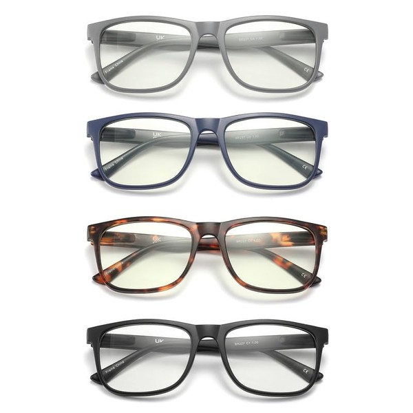 JAWSOCK Reading Glasses for Women Men, 0.0 to 4.0 Strength,