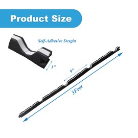 KACOMACO 9" Foam Closure Strips with Self-Adhesive for Metal Corrugated Roofing Panels, Classic R Panels Roof Outside Weather Strips (10Pcs)