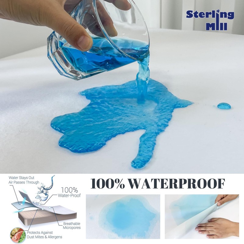 Waterproof Mattress Protector Cotton Fitted Sheet for Baby Cot Bed