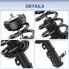 LEDKINGDOMUS Front Complete Struts Shocks & Coil Spring Assembly For
