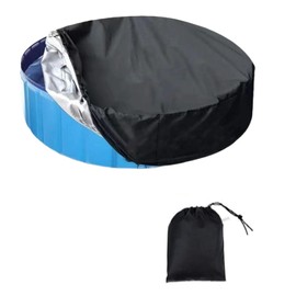 Outdoor Swimming Pool Cover - Foldable UV Resistant Accessories for Paddling Pool for kids,Dustproof, Waterproof, and Scratch-Proof Hot Tubs Cover,Garden Plastic Inflatable Tubs Lid for Dog pool-190