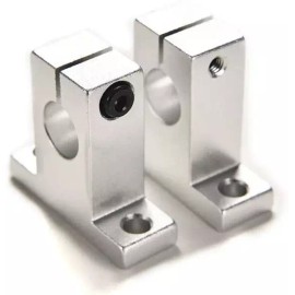 SK 2Pcs SK12 12mm 베어링 CNC 알루미늄 선형 레일 샤프트 가이드 경제적 지원 2Pcs SK12 12mm Bearing CNC Aluminum Linear Rail Shaft Guide Economical Support