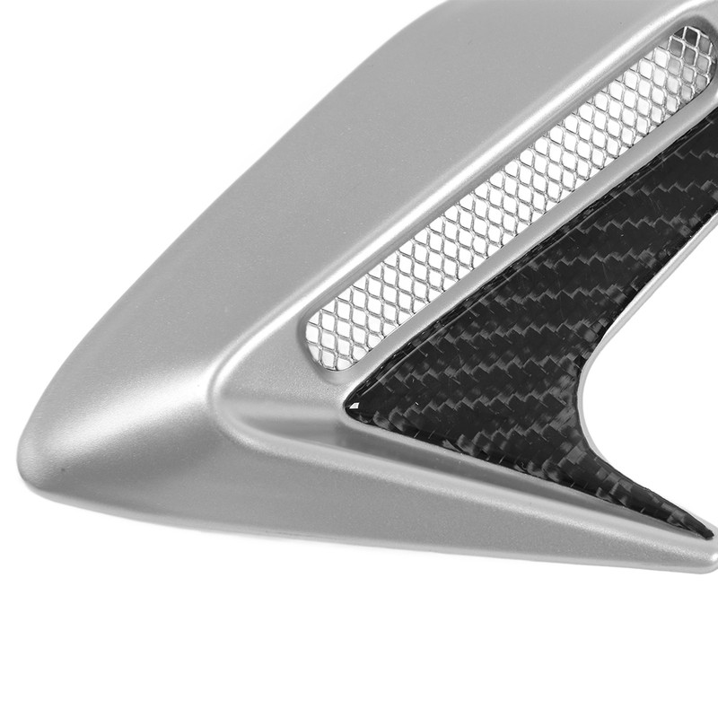 Pair Hood Side Air Vent Grill Decorative Cover Self Adhesive