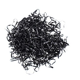 400 Pcs Elastic Bands Jumbo Large Size - Strong, Stretchy, Reusable Multi-Purpose Hair Ties for Hair, Crafts, and More (Black - 4 Packs of 100 Pcs)