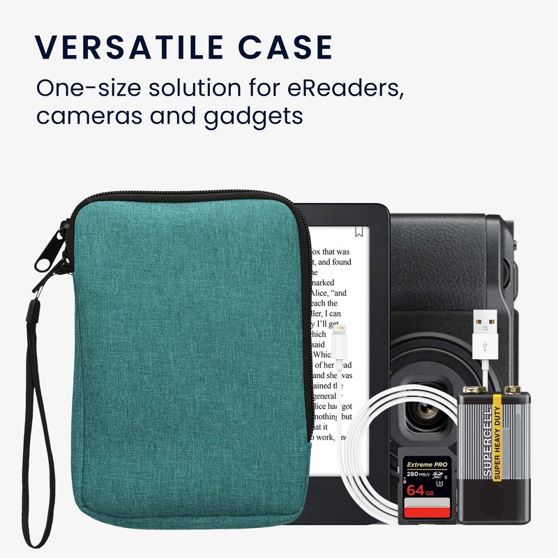 kwmobile Fabric Protective Case Compatible with 6 Inch eReader Case