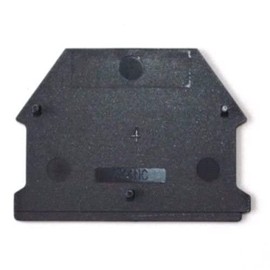 ICI Dinkle DK4NC-BK DIN Rail Terminal Block End Cover for DK2.5N-BK DK4N-BK Black, Pack of 10
