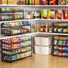 2-Tier Stackable Can Rack Organizer for Pantry Shelf, Extra-Long Can