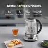 Mecity Electric Tea Kettle with Removable Infuser, 9 Preset Brewing