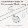 U7 Unisex Oval Pendant Necklace - Metal-Plated Arabic God Allah